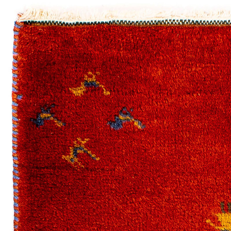 Gabbeh tapijt - Indus - 90 x 60 cm - rood