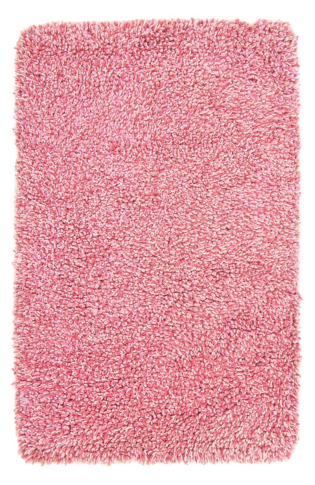 Hoogpolig tapijt - 95 x 62 cm - roze