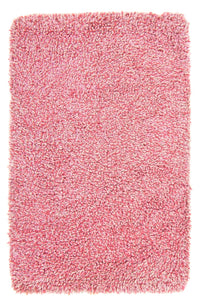 Hoogpolig tapijt - 95 x 62 cm - roze