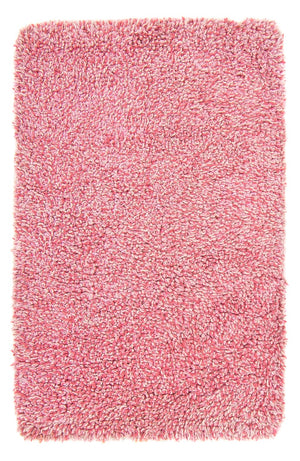 Hoogpolig tapijt - 95 x 62 cm - roze