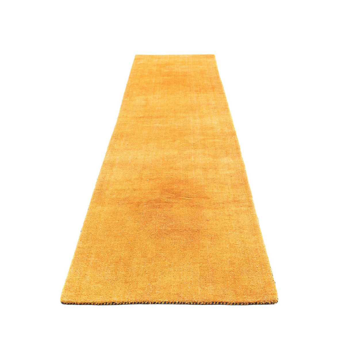 Loper Gabbeh Tapijt - Loribaft Perzisch - 395 x 80 cm - oranje