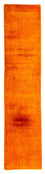 Loper Gabbeh Tapijt - Loribaft Perzisch - 395 x 80 cm - oranje