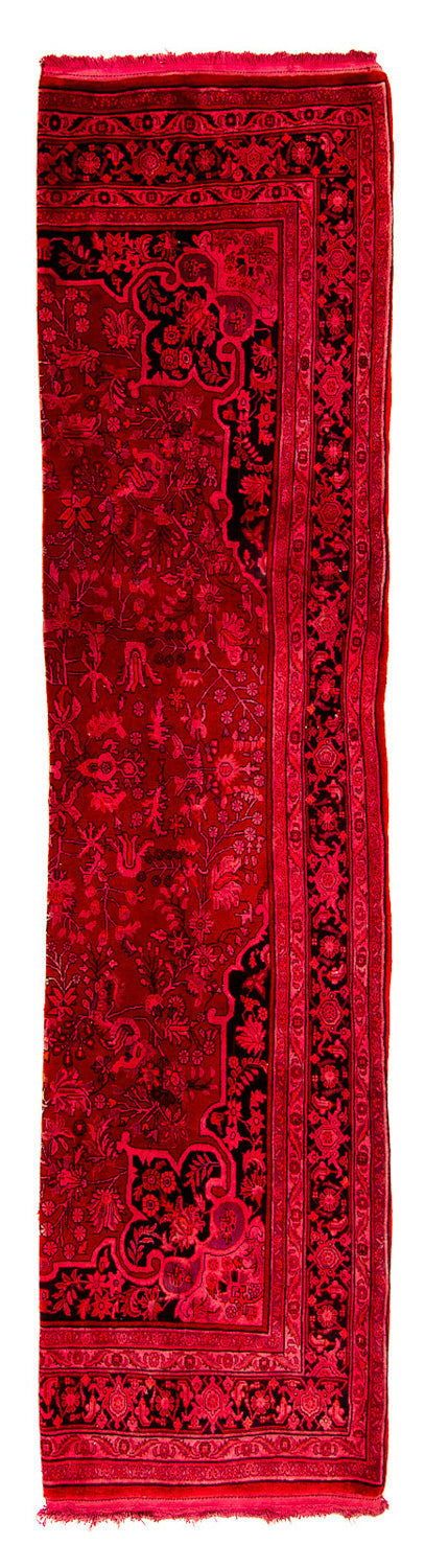 Loper Perzisch tapijt - Bijar - Koninklijk - 320 x 83 cm - rood