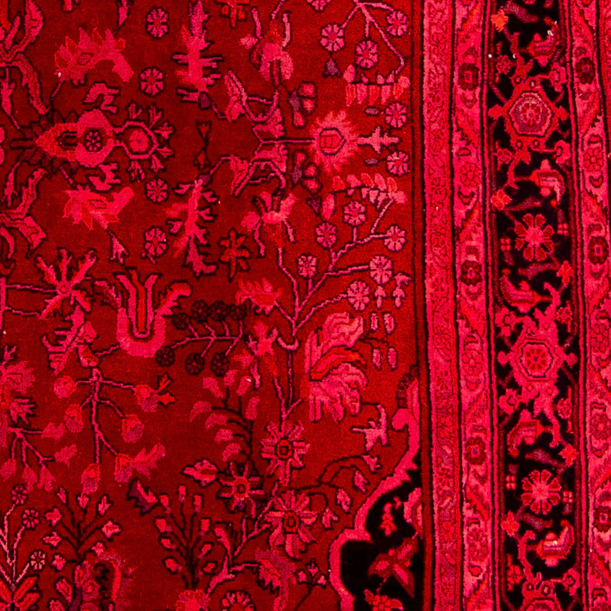 Loper Perzisch tapijt - Bijar - Koninklijk - 320 x 83 cm - rood