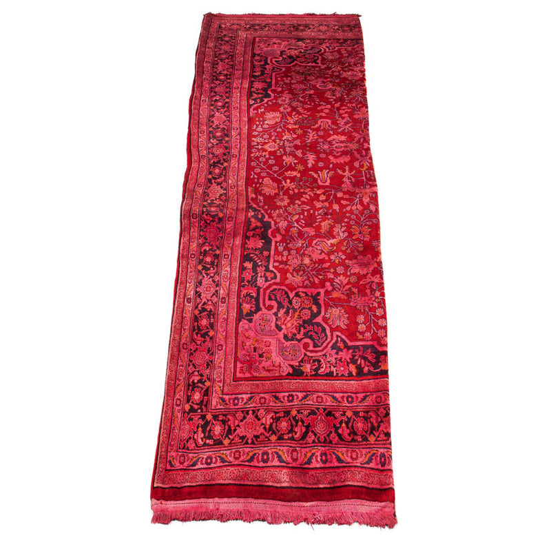 Loper Perzisch tapijt - Bijar - Koninklijk - 320 x 83 cm - rood