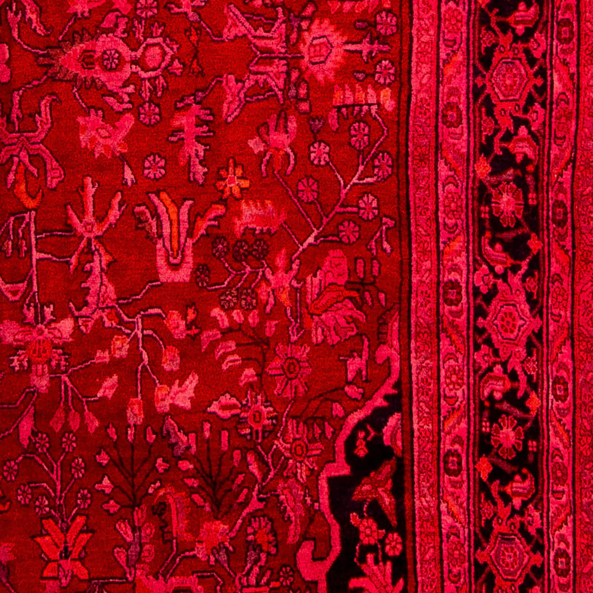 Loper Perzisch tapijt - Bijar - Koninklijk - 320 x 74 cm - rood