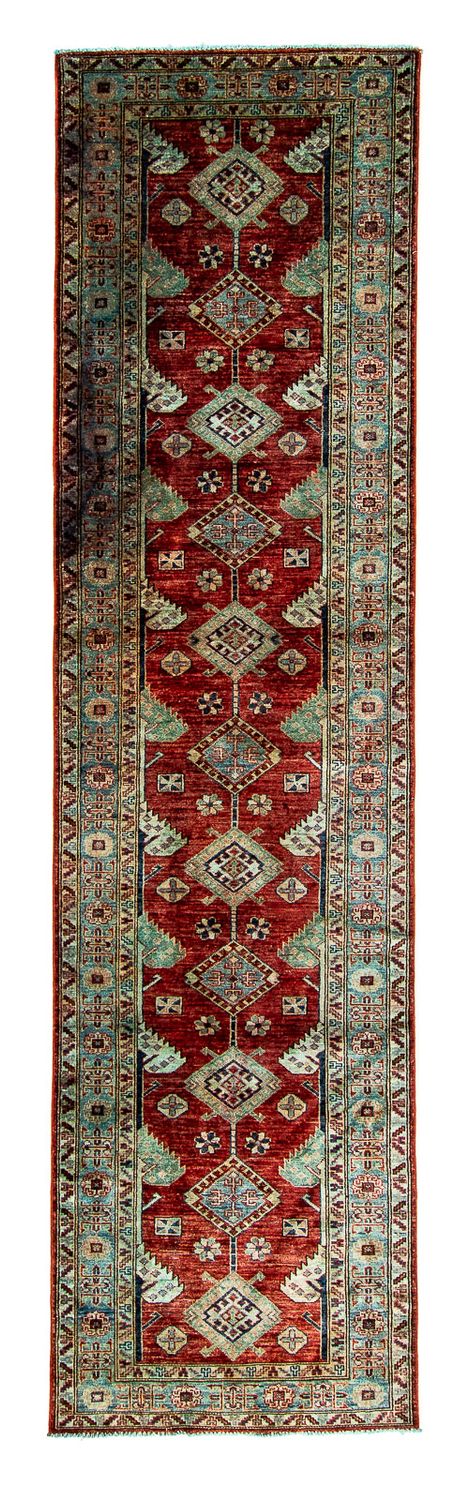 Loper Ziegler Tapijt - Kazak - 315 x 82 cm - donkerrood