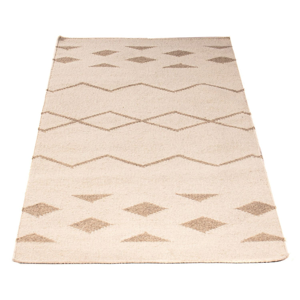 Kelim tapijt - Trendy - 150 x 76 cm - beige