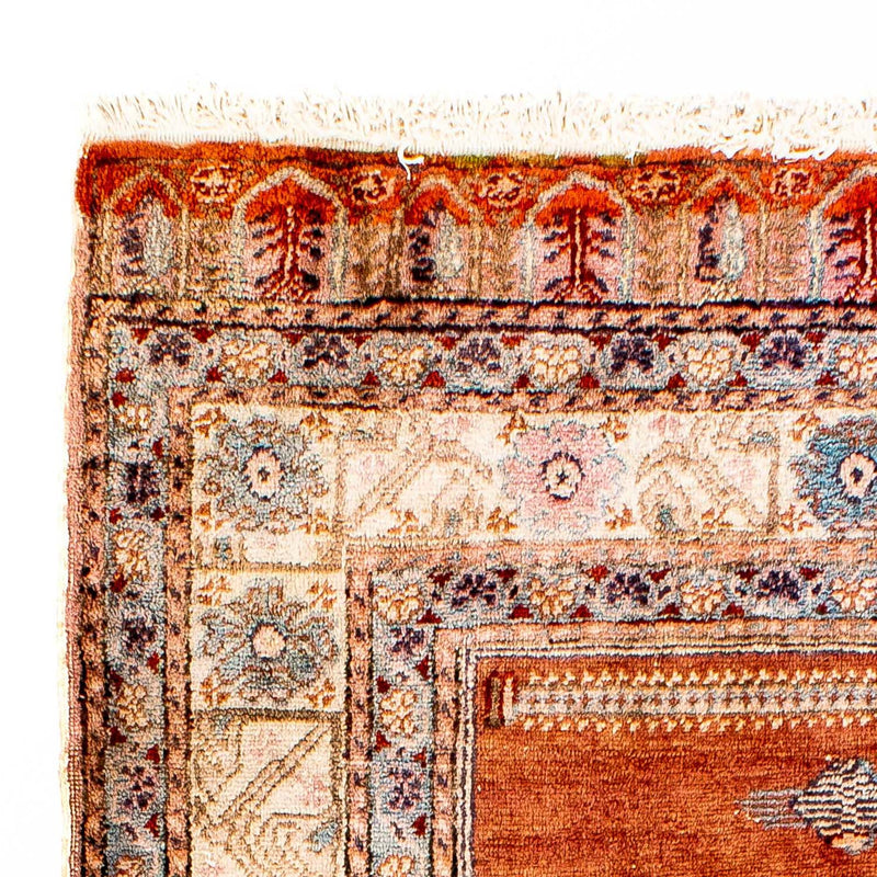 Zijden tapijt - Kayseri - 127 x 90 cm - veelkleurig