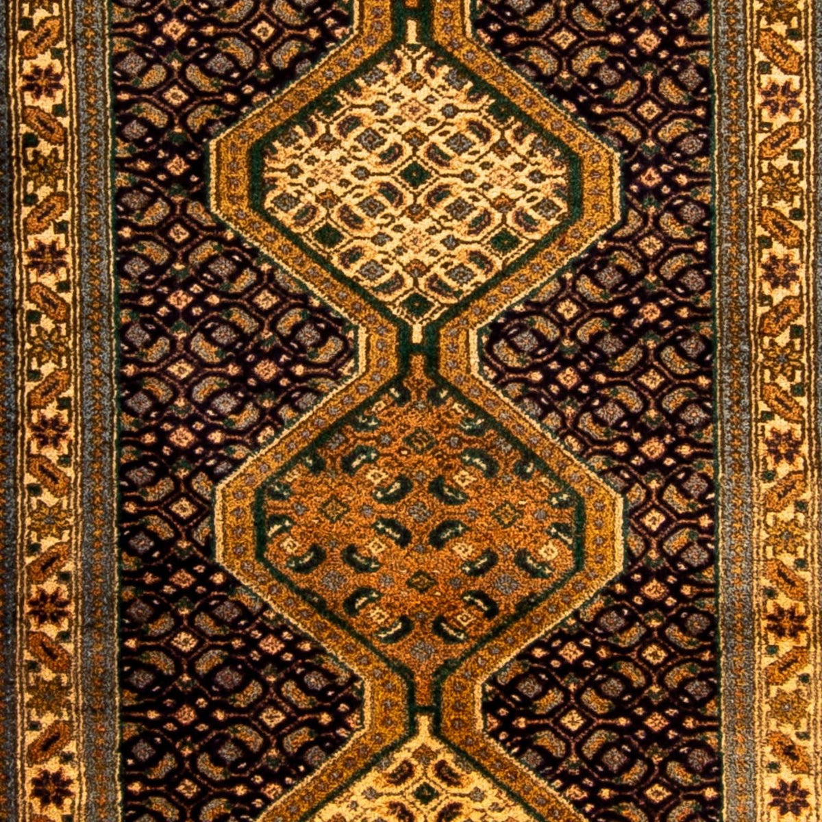 Loper Perzisch Tapijt - Nomadisch - 297 x 70 cm - donkerblauw