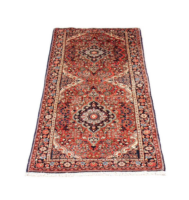 Loper Perzisch tapijt - Bijar - Koninklijk - 207 x 77 cm - licht rood