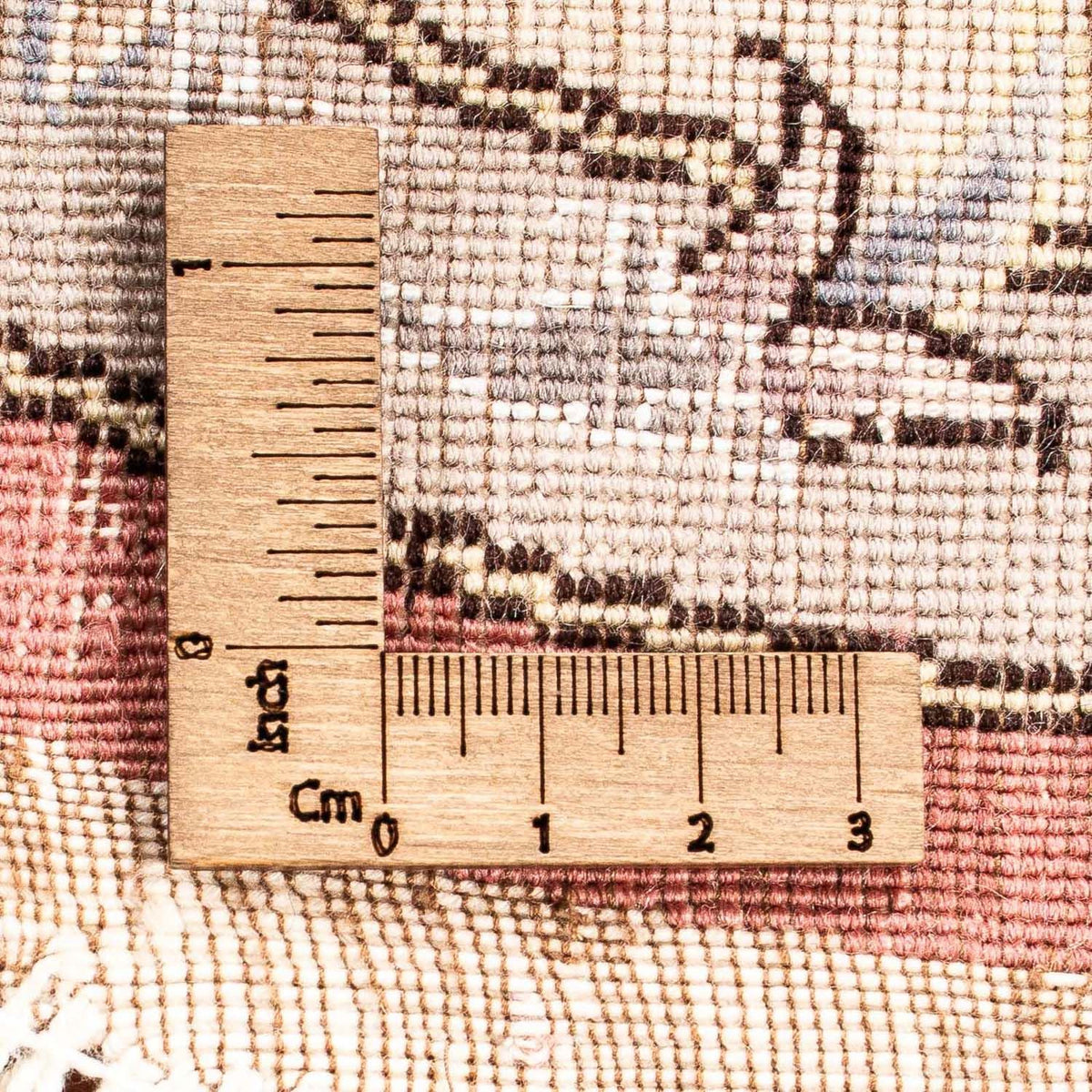 Perzisch tapijt - Tabriz - Royal rond  - 102 x 102 cm - licht rood