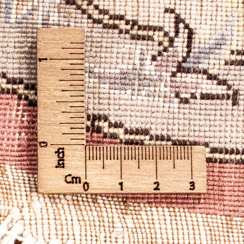 Perzisch tapijt - Tabriz - Royal rond  - 102 x 102 cm - licht rood