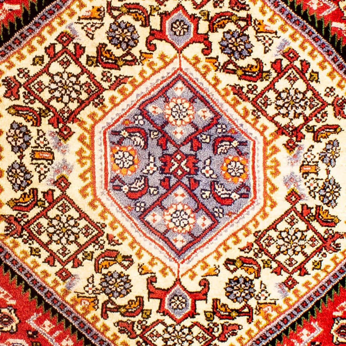Perzisch tapijt - Bijar - Koninklijk vierkant  - 85 x 80 cm - rood