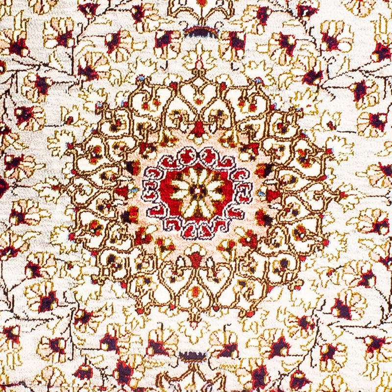 Zijden tapijt - Ghom Silk - Premium - 80 x 59 cm - beige