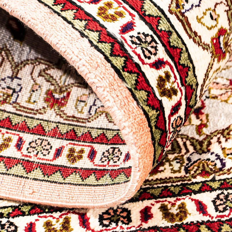 Zijden tapijt - Ghom Silk - Premium - 80 x 59 cm - beige