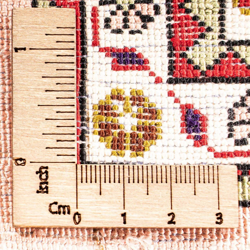 Zijden tapijt - Ghom Silk - Premium - 80 x 59 cm - beige