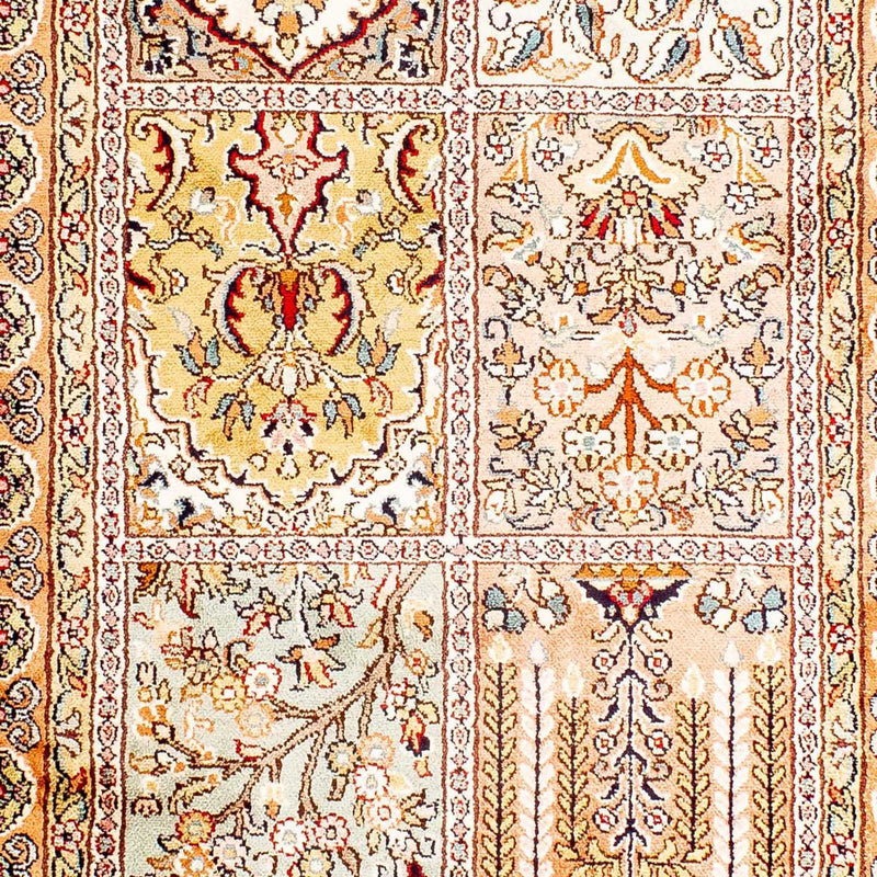 Zijden tapijt - Kashmir Silk - 98 x 60 cm - beige