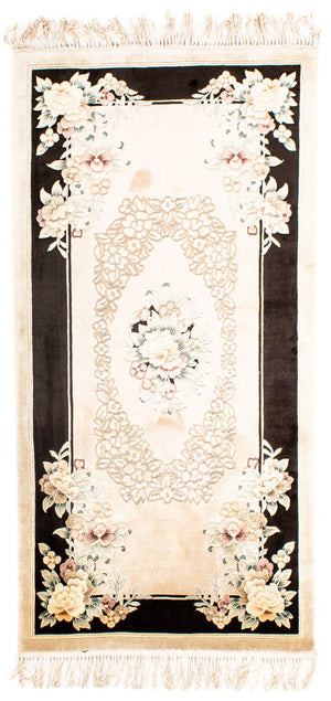 Zijden tapijt - China zijde - 138 x 69 cm - beige