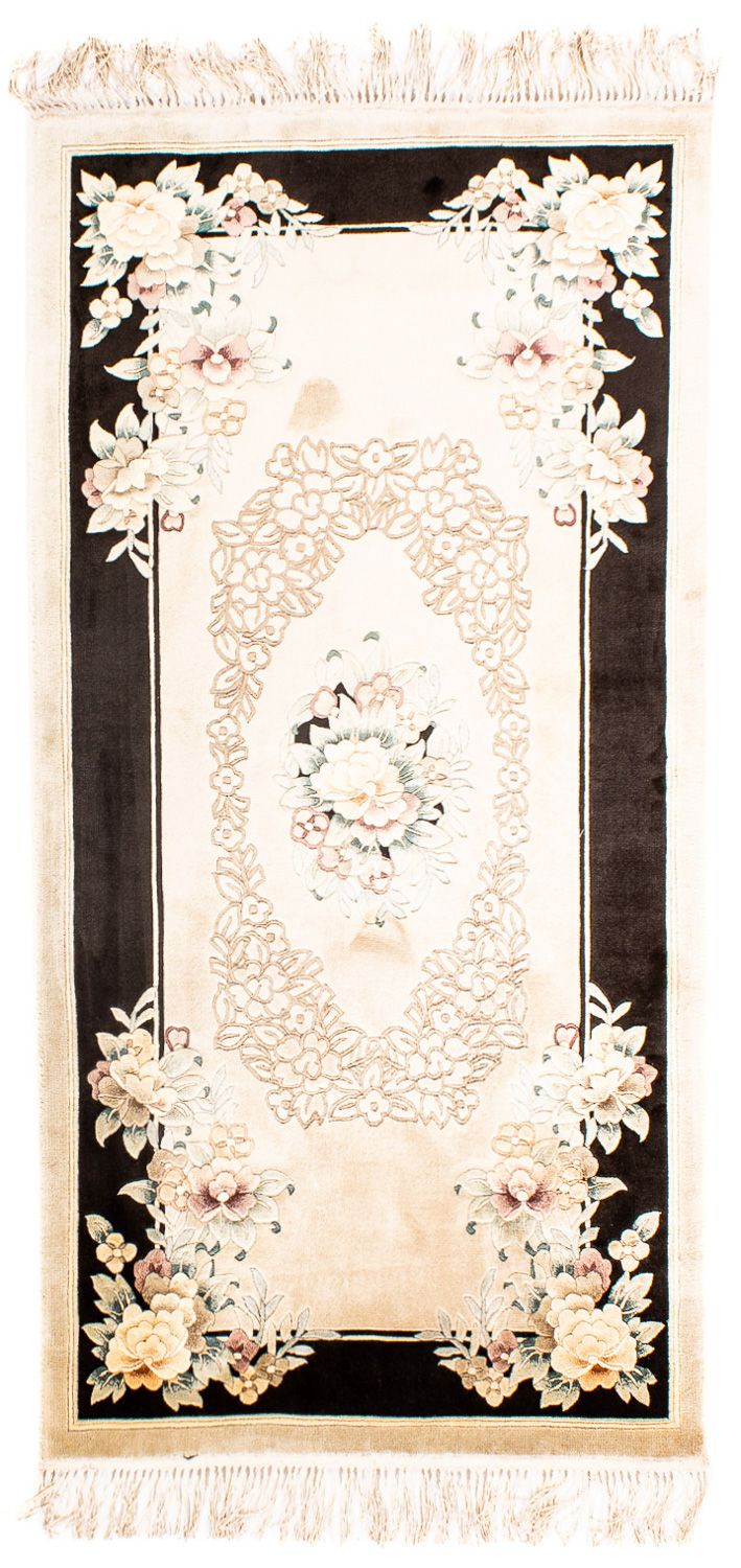 Zijden tapijt - China zijde - 138 x 69 cm - beige