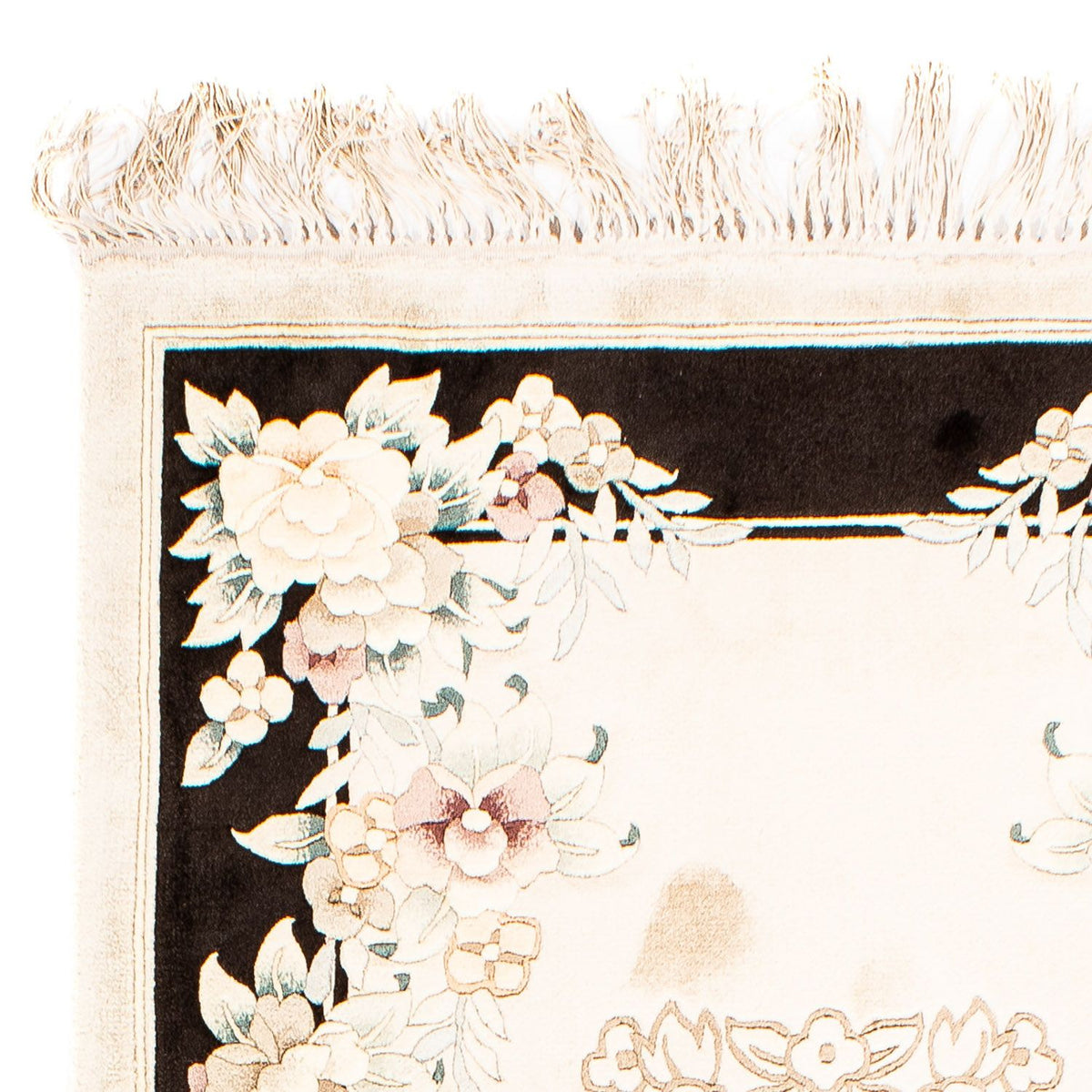 Zijden tapijt - China zijde - 138 x 69 cm - beige