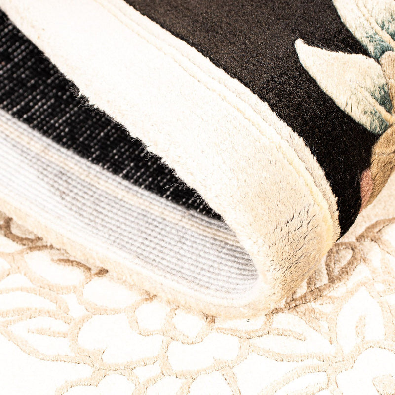 Zijden tapijt - China zijde - 138 x 69 cm - beige