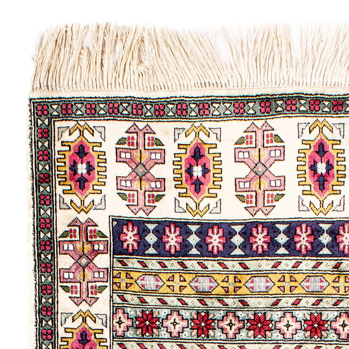 Loper Zijden tapijt - Kayseri - 156 x 76 cm - veelkleurig