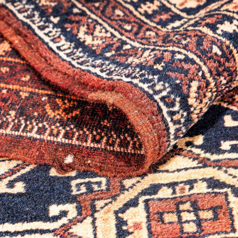 Afghaans tapijt - 140 x 94 cm - donkerblauw