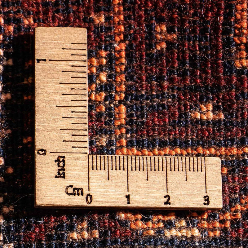 Afghaans tapijt - 140 x 94 cm - donkerblauw