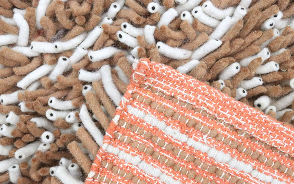 Loper Hoogpolig tapijt - 188 x 101 cm - veelkleurig