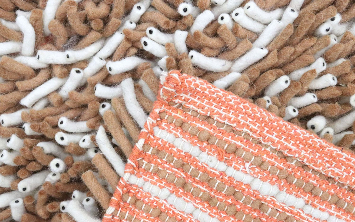 Loper Hoogpolig tapijt - 188 x 101 cm - veelkleurig