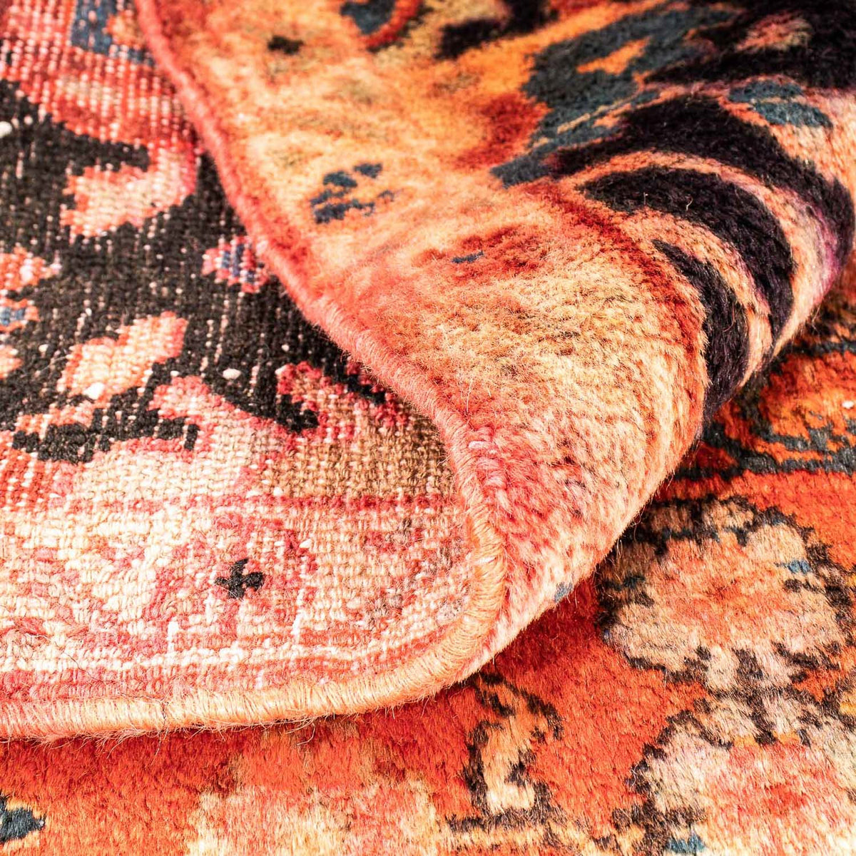 Perzisch Tapijt - Nomadisch vierkant  - 100 x 85 cm - licht rood