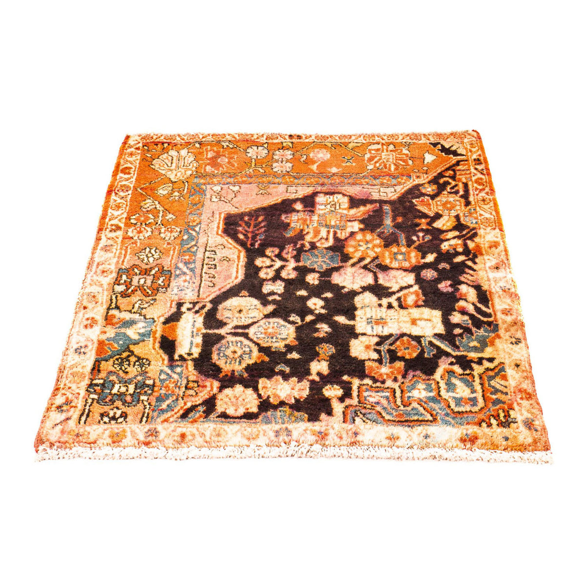 Perzisch Tapijt - Nomadisch vierkant  - 100 x 85 cm - licht rood