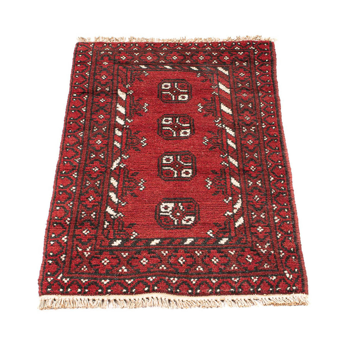 Afghaans tapijt - Filpa - 90 x 60 cm - donkerrood