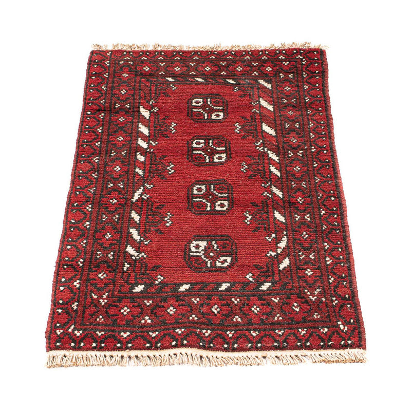 Afghaans tapijt - Filpa - 90 x 60 cm - donkerrood