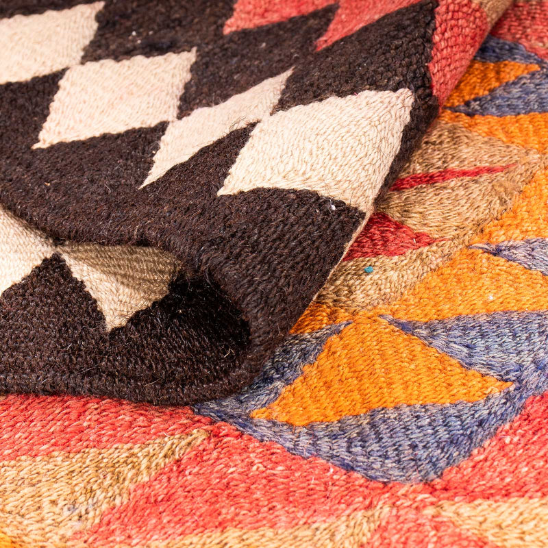 Loper Kelim tapijt - Oud - 380 x 135 cm - veelkleurig