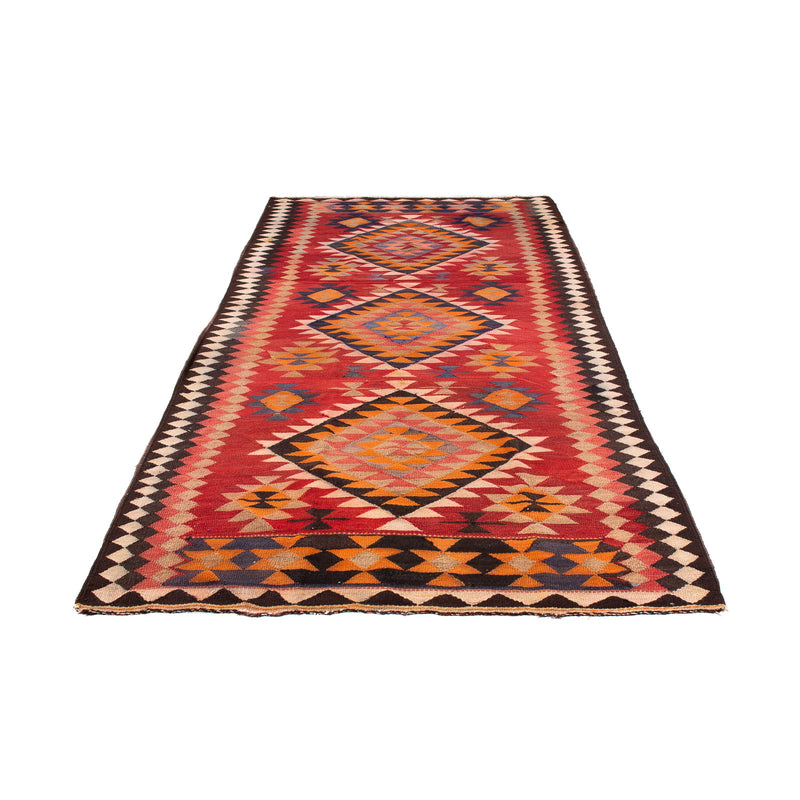 Loper Kelim tapijt - Oud - 380 x 135 cm - veelkleurig