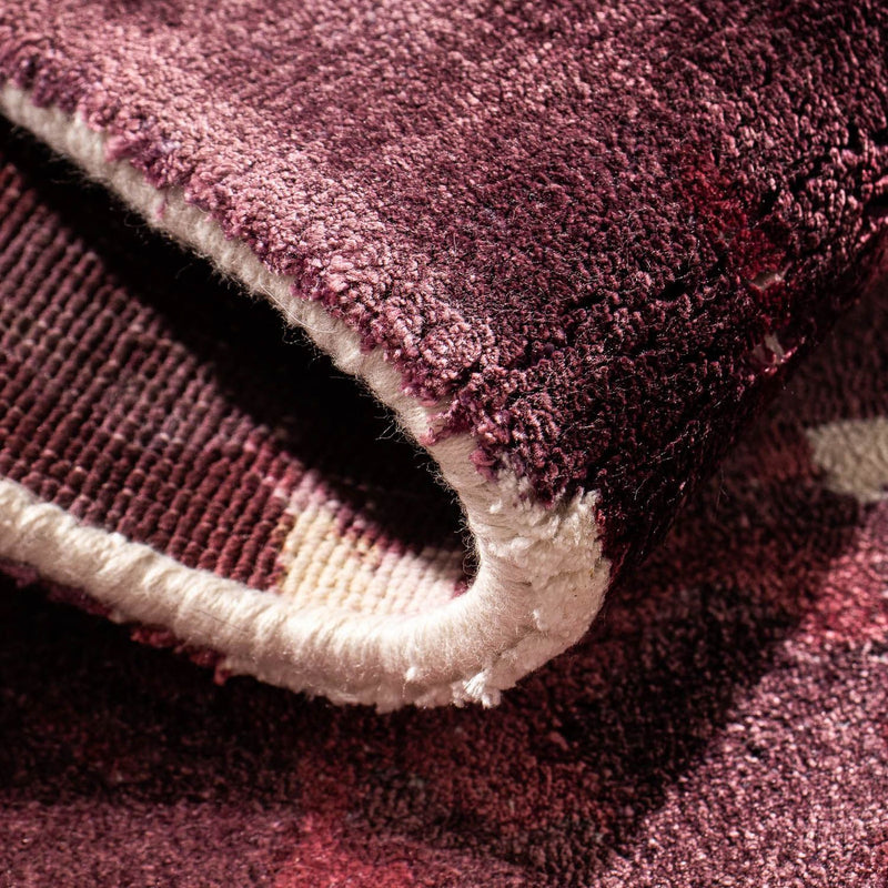 Viscose tapijt vierkant  - 70 x 70 cm - veelkleurig