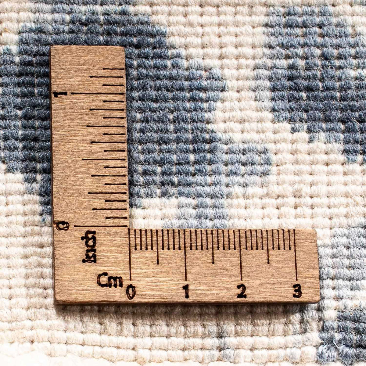 Viscose tapijt vierkant  - 70 x 70 cm - blauw