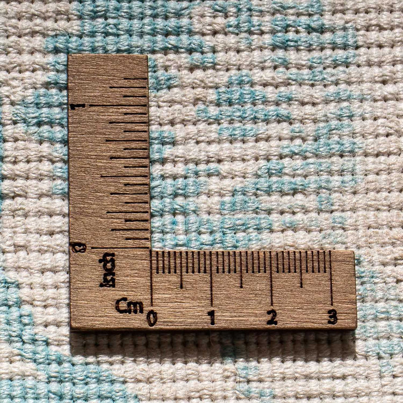 Viscose tapijt vierkant  - 70 x 70 cm - turkoois