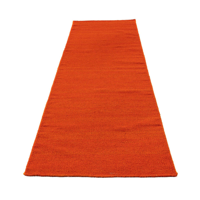 Loper Kelim tapijt - Trendy - 300 x 80 cm - oranje