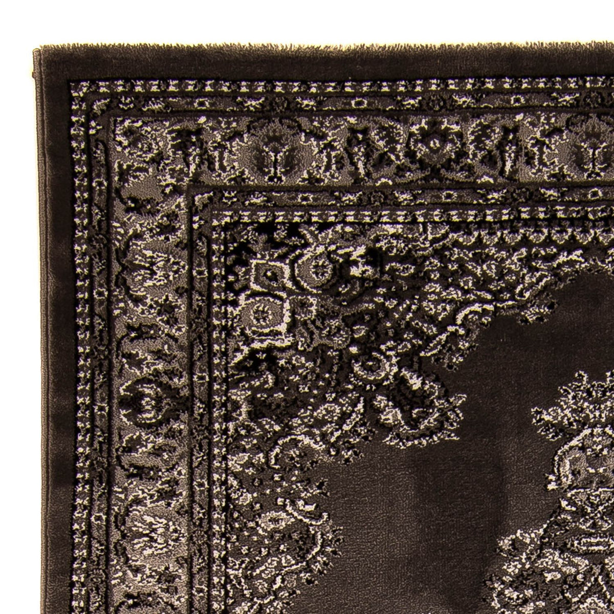 Modern tapijt - 170 x 120 cm - donkerbruin