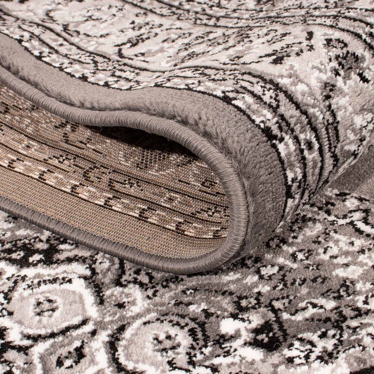 Modern tapijt - 170 x 120 cm - donkerbruin