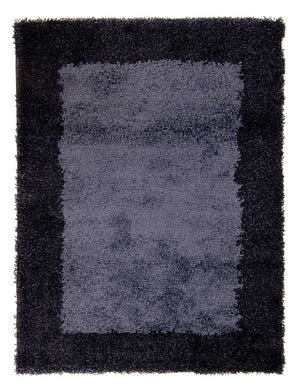 Hoogpolig tapijt - 170 x 120 cm - donkerblauw