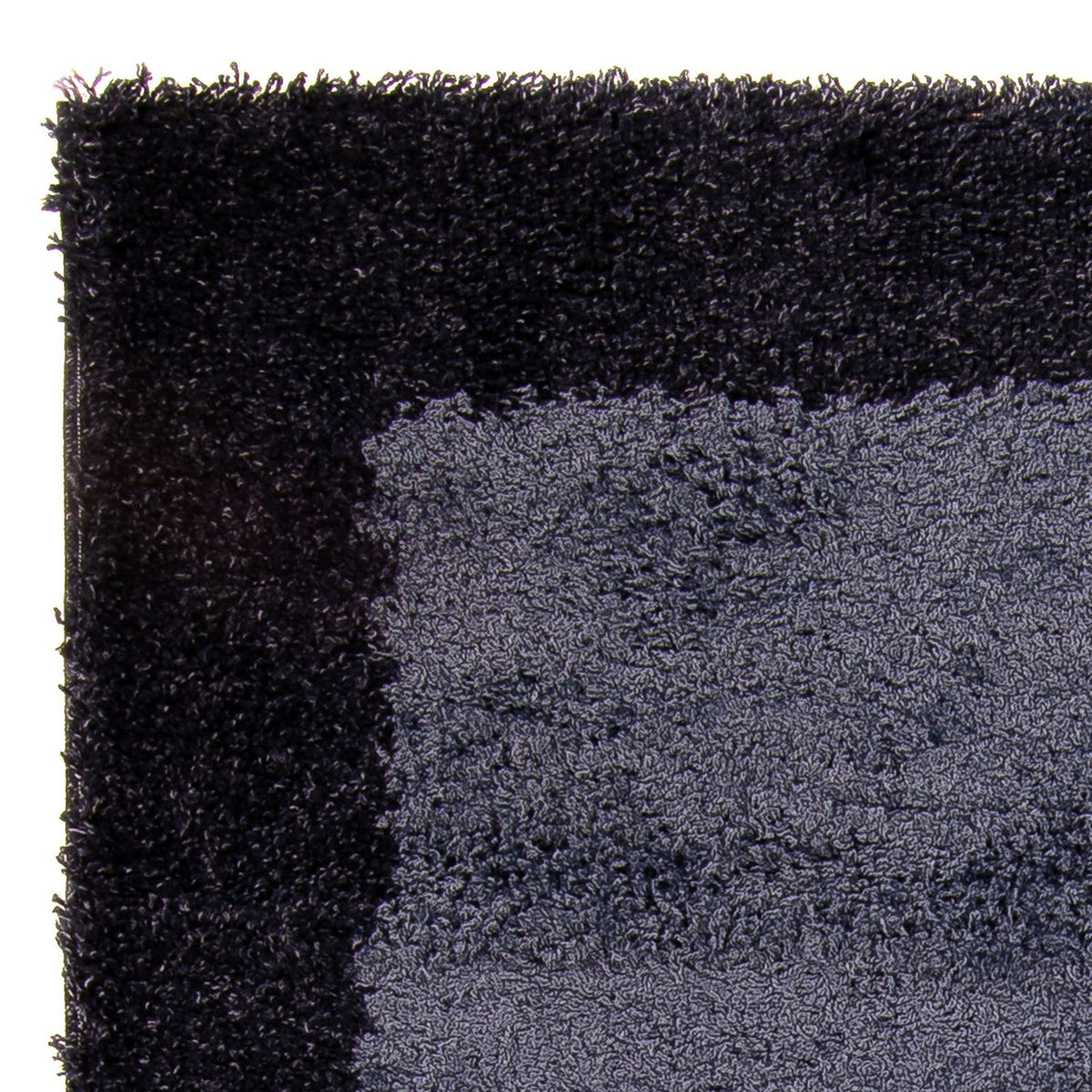 Hoogpolig tapijt - 170 x 120 cm - donkerblauw