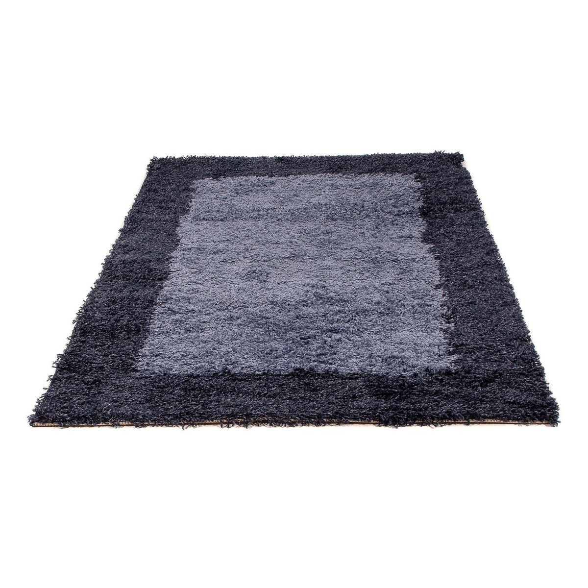 Hoogpolig tapijt - 170 x 120 cm - donkerblauw