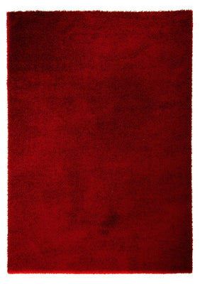 Hoogpolig tapijt - 290 x 200 cm - donkerrood
