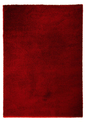 Hoogpolig tapijt - 290 x 200 cm - donkerrood