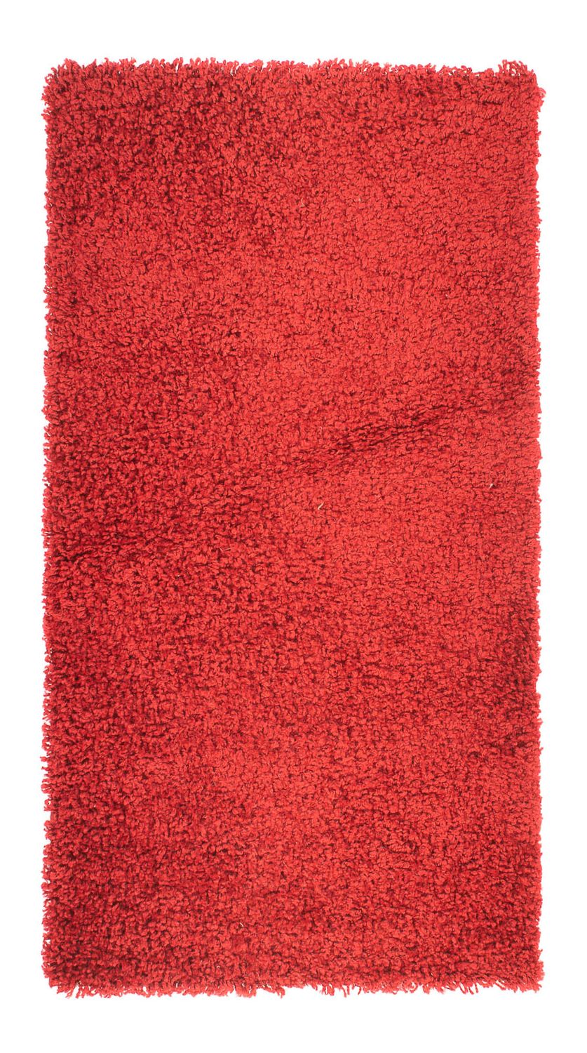 Hoogpolig tapijt - 110 x 60 cm - rood