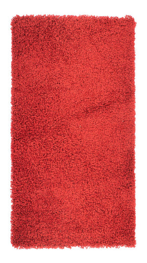 Hoogpolig tapijt - 110 x 60 cm - rood